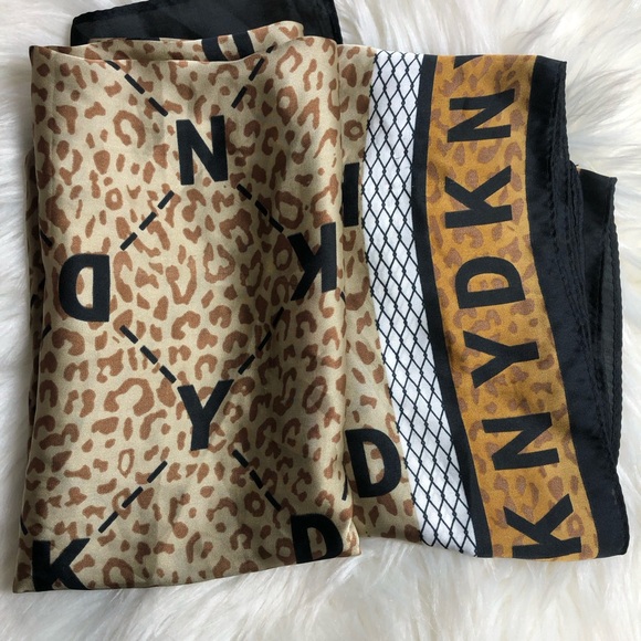 DKNY Multi Printed Scarf - NWOT - Picture 10 of 11